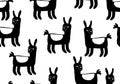 Llama baby cartoon pattern