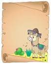 Llama in sombrero theme parchment 2