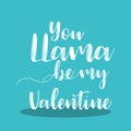 LLAMA VALENTINE BE MY VAL 08