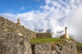 Llamas at Machu Picchu Inca Ruins - Sacred Valley, Peru Royalty Free Stock Photo