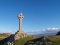 Llanddwyn island Celtic Cross Royalty Free Stock Photo