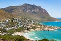 Llandudno beach and seaside town of Cape Town Royalty Free Stock Photo