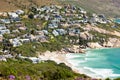 Llandudno beach and seaside town of Cape Town Royalty Free Stock Photo