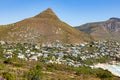 Llandudno beach and seaside town of Cape Town Royalty Free Stock Photo