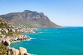 Llandudno beach and seaside town of Cape Town Royalty Free Stock Photo