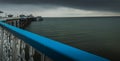 Llandudno pier in Wales during the morning ,United Kingdon Royalty Free Stock Photo