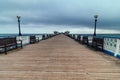 Llandudno pier in Wales during the morning ,United Kingdon Royalty Free Stock Photo