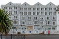 Llandudno promenade hotels during lockdown Royalty Free Stock Photo