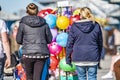 Llandudno , Wales - April 23 2018 : Folks enjoying the Pier at the seaside resort of Llandudno, North Wales, United Royalty Free Stock Photo