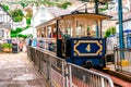 Llandudno, Wales, Tourists enjoy riding the historic Great Orme Tramway. The only cable hauled carriages in the UK have been