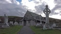 Llandudno , Wales, UK - April 22 2018 : St Tudno`s church and cemetery on the Great Orme at Llandudno, Wales, UK