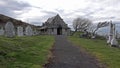 Llandudno , Wales, UK - April 22 2018 : St Tudno`s church and cemetery on the Great Orme at Llandudno, Wales, UK