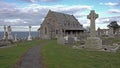 Llandudno , Wales, UK - April 22 2018 : St Tudno`s church and cemetery on the Great Orme at Llandudno, Wales, UK