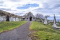 Llandudno , Wales, UK - April 22 2018 : St Tudno`s church and cemetery on the Great Orme at Llandudno, Wales, UK