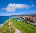 Llanes El Sablon beach in Asturias Spain Royalty Free Stock Photo