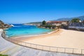 Llanes El Sablon beach in Asturias Spain Royalty Free Stock Photo