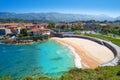 Llanes El Sablon beach in Asturias Spain