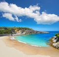 Llanes El Sablon beach in Asturias Spain Royalty Free Stock Photo