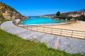 Llanes El Sablon beach in Asturias Spain Royalty Free Stock Photo