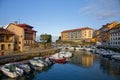 Canal of the port of fishing and pleasure of Llanes