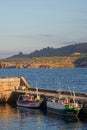 Jetty of harbor of Llanes