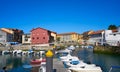 Llanes village port marina in Asturias Spain