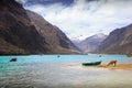 LLANGANUCO LAKE IN HUARAZ, PERU Royalty Free Stock Photo