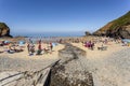 Llangrannog Baech in Summer Royalty Free Stock Photo