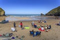 Llangrannog Beach Royalty Free Stock Photo