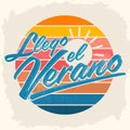 Llego el Verano - Summer has arrived spanish text