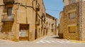 Lleida Street in the old town of Maials, Spain