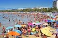 Llevant Beach, in Salou, Spain Royalty Free Stock Photo