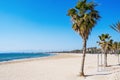 Llevant Beach in Salou, Spain, on a winter day Royalty Free Stock Photo