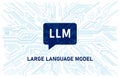 LLM Large language model AI artificial intelligence technology concept