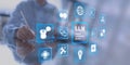 LLM Large Language Model Technology and Artificial Intelligence Applications on a Virtual Interface