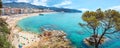 Lloret de Mar beach. Costa Brava, Catalonia, Spain Royalty Free Stock Photo