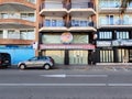 Lloret de Mar, Spain - 01.27.2022: View of closed for renovation Burger King restaurant