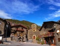 Llorts village in Ordino church in Andorra Royalty Free Stock Photo