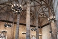 The Llotja de la Seda, silk market interior in Valencia Royalty Free Stock Photo