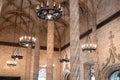 The Llotja de la Seda Valencia silk market interior Royalty Free Stock Photo