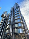 Lloyd`s Building exterior view, City of London, UK Royalty Free Stock Photo