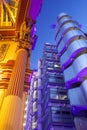 Lloyds Building and Leadenhall Market Royalty Free Stock Photo