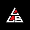 LLS triangle letter logo design with triangle shape. LLS triangle logo design monogram. LLS triangle vector logo template with red Royalty Free Stock Photo