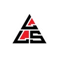LLS triangle letter logo design with triangle shape. LLS triangle logo design monogram. LLS triangle vector logo template with red Royalty Free Stock Photo