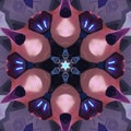 Illustration abstract kaleidoscope art wallpaper design and background