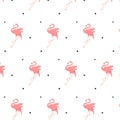 llustration of a flamingo. illustration of a flamingo. flamingo with flowers, vector illustration