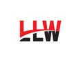 LLW Letter Initial Logo Design Royalty Free Stock Photo