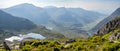 Llyn Bochlwyd lake in Ogwen Valley, Wales Royalty Free Stock Photo