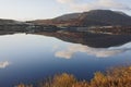 Llyn Celyn reflections Royalty Free Stock Photo