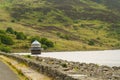 Llyn Celyn reservoir and intake tower